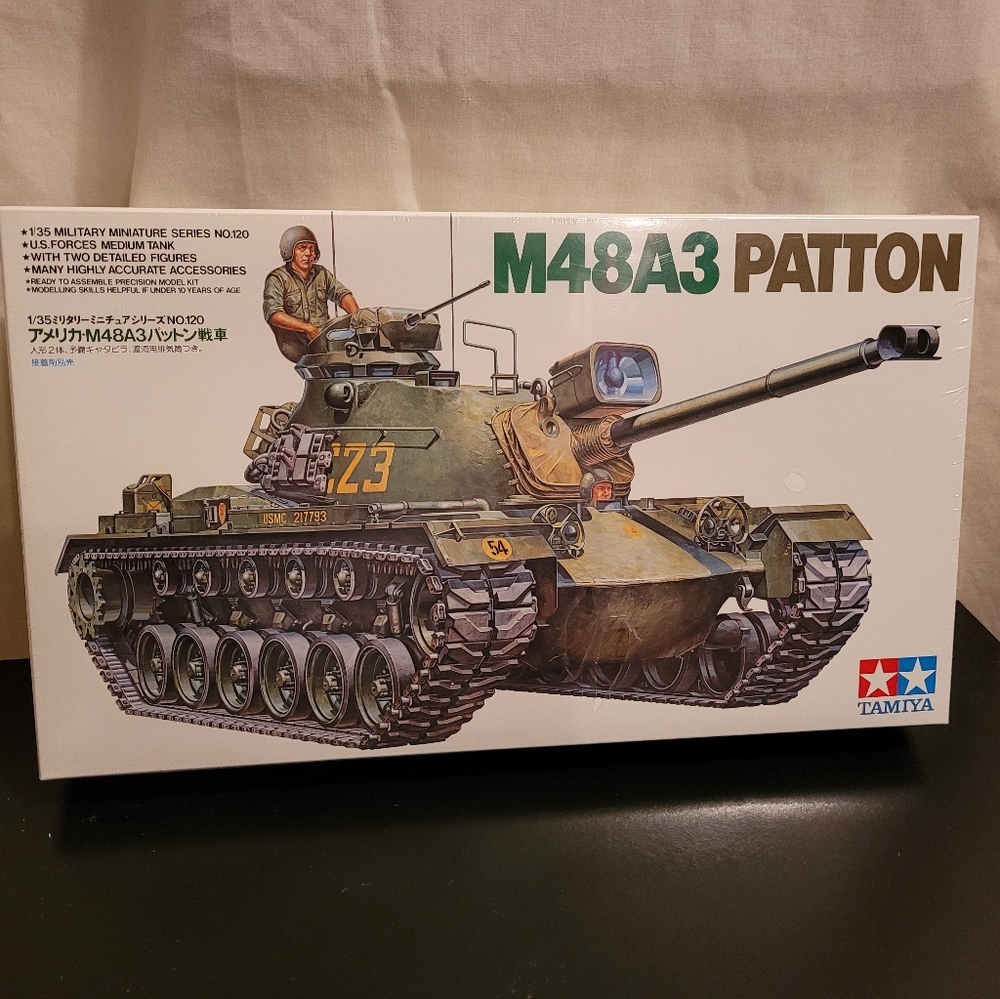 Tamiya 1/35th Scale M48A3 Patton 35120 Tank Model